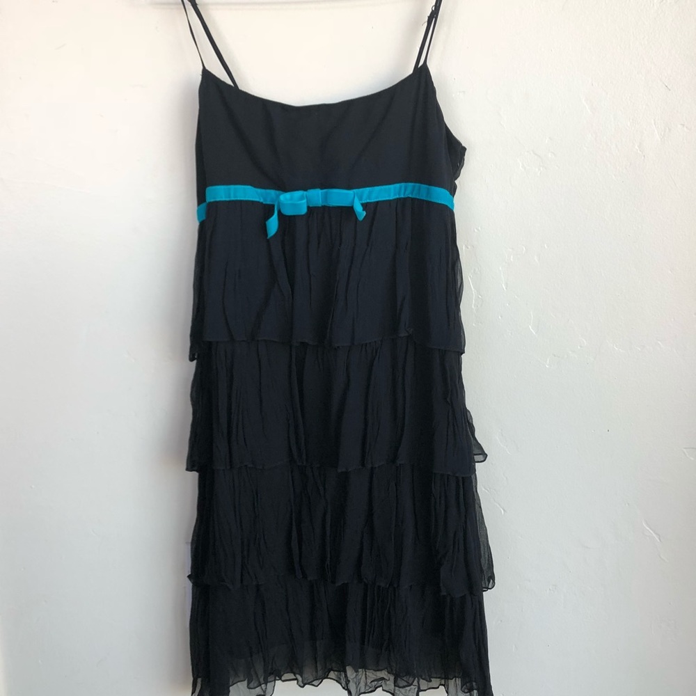 Betsey Johnson ruffle dress with bow